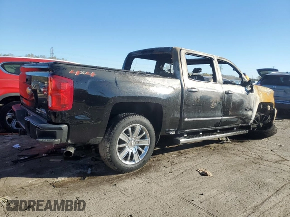 2018 Chevrolet Silverado 1500 High Country with VIN 3GCUKTEJ6JG580057, listed as a Copart auction lot 76290224 with Not Provided miles and Non Repairable. Bid and sale history available at DreamBid. Image 3.