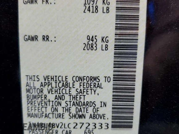 2020 Nissan Altima S z VIN 1N4BL4BV2LC272333, wystawiony jako Copart lot #54218625 z przebiegiem 101 930 mil mil oraz Szkoda całkowita • Salvage title. Historia ofert i sprzedaży dostępna na DreamBid. Obrazek 12.