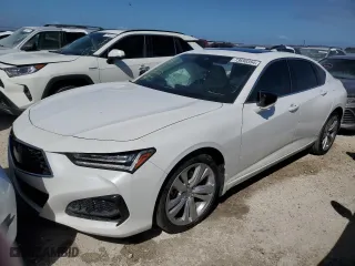 2022 Acura TLX w/Technology Package with VIN 19UUB5F48NA003542, listed as a Copart auction lot 73690354 with 15,068 mi miles and Salvage Title. Bid and sale history available at carsss.com. Image 1.