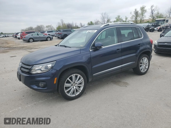 2016 Volkswagen Tiguan S z VIN WVGAV7AX4GW512535, wystawiony jako Copart lot #52570585 z przebiegiem 161 559 mil mil oraz Szkoda całkowita • Salvage title. Historia ofert i sprzedaży dostępna na DreamBid. Obrazek 1.