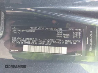2011 Volvo C30 with VIN YV1672MK1B2220696, listed as a IAAI auction lot 41914435 with 81,626 mi miles and . Bid and sale history available at DreamBid. Image 9.