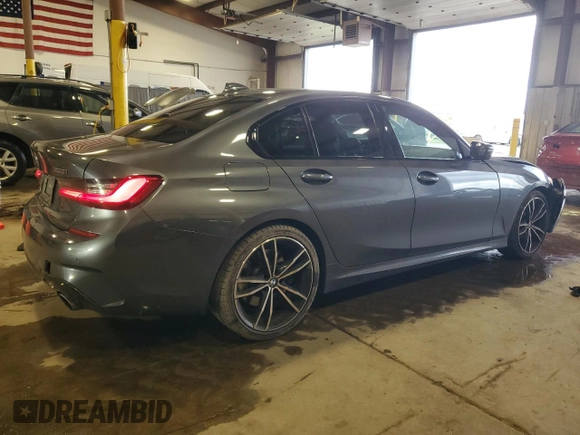 2021 BMW 3 Series 330i z VIN 3MW5R1J00M8B81609, wystawiony jako Copart lot #58311755 z przebiegiem 63 666 mil mil oraz Szkoda całkowita • Salvage title. Historia ofert i sprzedaży dostępna na DreamBid. Obrazek 3.