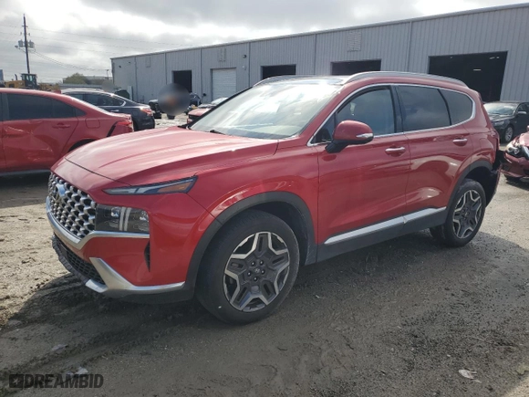 2021 Hyundai Santa Fe Limited with VIN 5NMS44AL7MH310360, listed as a Copart auction lot 48356385 with 40,010 mi miles and Salvage Title. Bid and sale history available at carsss.com. Image 1.