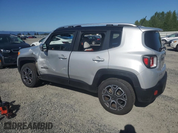 2015 Jeep Renegade Limited with VIN ZACCJBDT0FPB96034, listed as a Copart auction lot 55488195 with 52,504 mi miles and Salvage Title. Bid and sale history available at DreamBid. Image 2.