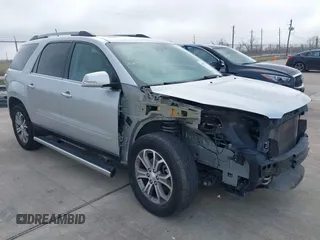 2015 GMC Acadia SLT z VIN 1GKKRSKD0FJ374755, wystawiony jako IAAI lot #41678735 z przebiegiem 155 488 mil mil oraz . Historia ofert i sprzedaży dostępna na DreamBid. Obrazek 1.
