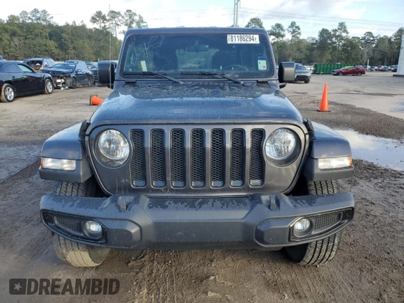 2020 Jeep Wrangler Unlimited Sahara Altitude z VIN 1C4HJXEG7LW312770, wystawiony jako Copart lot #81186294 z przebiegiem 56 926 mil mil oraz Szkoda całkowita • Salvage title. Historia ofert i sprzedaży dostępna na DreamBid. Obrazek 5.