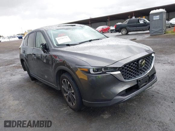 2023 Mazda CX-5 2.5 S Premium Package with VIN JM3KFBDM4P0174901, listed as a IAAI auction lot 41940271 with 25,805 mi miles. Bid and sale history available at carsss.com. Image 1.
