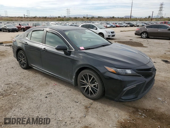 2022 Toyota Camry SE with VIN 4T1G11AK8NU029310, listed as a Copart auction lot 86824594 with 95,856 mi miles and Salvage Title. Bid and sale history available at carsss.com. Image 4.