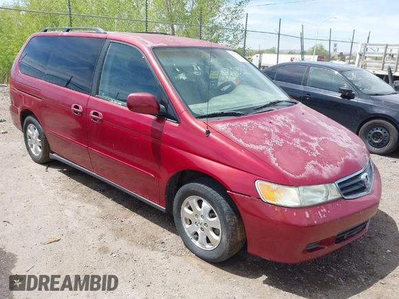2003 Honda Odyssey EX-L with VIN 5FNRL189X3B135872, listed as a IAAI auction lot 42035948 with Not Provided miles and . Bid and sale history available at DreamBid. Image 1.
