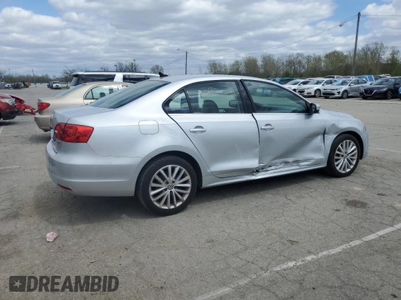 2012 Volkswagen Jetta SEL with VIN 3VWLX7AJXCM361484, listed as a Copart auction lot 53260985 with 155,585 mi miles and Salvage title. Bid and sale history available at DreamBid. Image 3.
