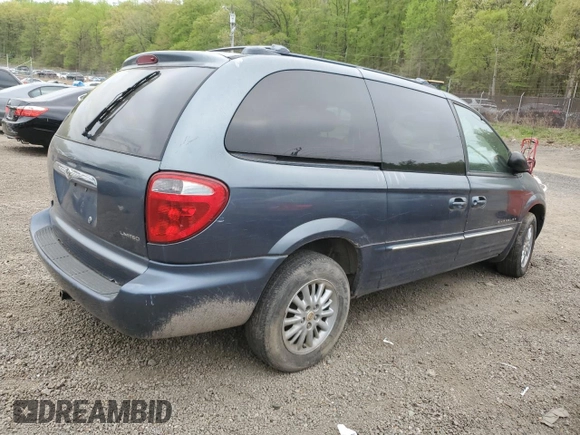 2001 Chrysler Town & Country Limited with VIN 2C8GP64L51R208544, listed as a Copart auction lot 53627495 with 0 mi miles and Salvage Title. Bid and sale history available at carsss.com. Image 3.