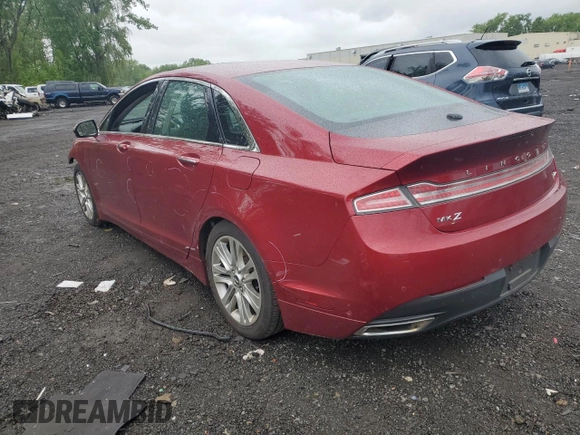 2014 Lincoln MKZ with VIN 3LN6L2JK7ER834055, listed as a Copart auction lot 58043045 with 56,010 mi miles and Salvage title. Bid and sale history available at DreamBid. Image 2.
