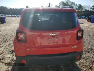2017 Jeep Renegade Latitude with VIN ZACCJBBB8HPG02722, listed as a Copart auction lot 49951795 with 82,366 mi miles and Salvage Title. Bid and sale history available at carsss.com. Image 6.