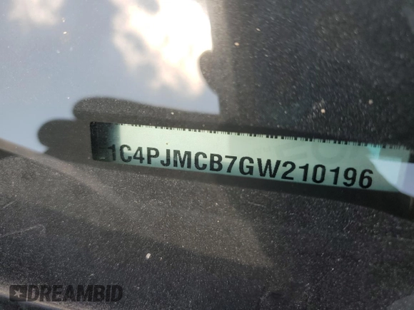 2016 Jeep Cherokee Altitude с VIN 1C4PJMCB7GW210196, выставлен на аукционе Copart как лот 61936175 с пробегом 108 836 миль миль и Списание • Salvage title. История ставок и продаж доступна на DreamBid. Изображение 13.