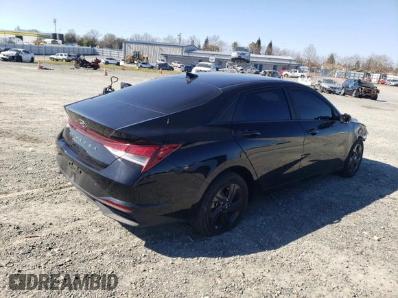 2023 Hyundai Elantra SEL with VIN KMHLM4AGXPU594261, listed as a Copart auction lot 46536065 with 30,633 mi miles and Salvage Title. Bid and sale history available at DreamBid. Image 3.