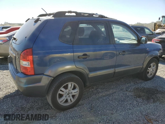 2007 Hyundai Tucson SE with VIN KM8JN12D37U671575, listed as a Copart auction lot 75010934 with 160,661 mi miles and Salvage Title. Bid and sale history available at carsss.com. Image 3.