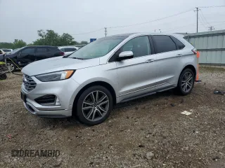 2019 Ford Edge Titanium with VIN 2FMPK4K9XKBC16544, listed as a Copart auction lot 60791175 with 65,760 mi miles and Salvage title. Bid and sale history available at DreamBid. Image 1.