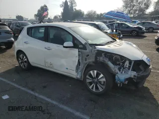 2017 Nissan LEAF SL with VIN 1N4BZ0CP4HC307159, listed as a Copart auction lot 86142364 with 44,144 mi miles and Salvage Title. Bid and sale history available at carsss.com. Image 4.