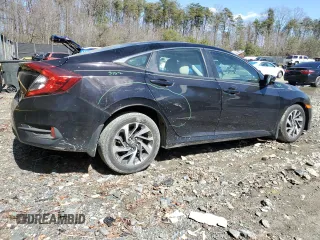 2016 Honda Civic EX with VIN 19XFC2F74GE233267, listed as a Copart auction lot 50123275 with 70,018 mi miles and Salvage Title. Bid and sale history available at DreamBid. Image 3.