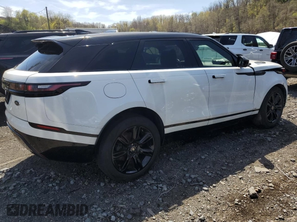 2021 Land Rover Range Rover Velar R-Dynamic S z VIN SALYT2EX9MA305713, wystawiony jako Copart lot #54227375 z przebiegiem 40 573 mil mil oraz Szkoda całkowita • Salvage title. Historia ofert i sprzedaży dostępna na DreamBid. Obrazek 3.