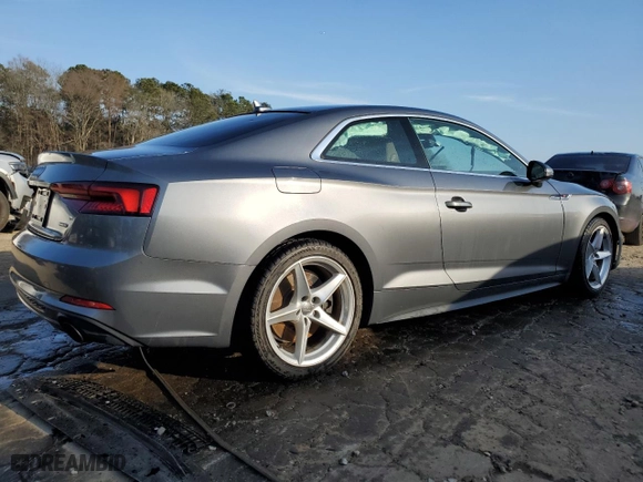 2019 Audi A5 Coupe Premium with VIN WAUSNAF5XKA008328, listed as a Copart auction lot 44325014 with 58,124 mi miles. Bid and sale history available at carsss.com. Image 3.
