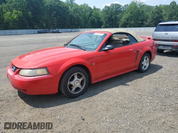 2003 Ford Mustang Deluxe with VIN 1FAFP44423F396045, listed as a Copart auction lot 60459935 with 243,215 mi miles and Salvage title. Bid and sale history available at DreamBid. Image 1.