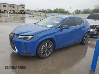 2025 Lexus UX with VIN JTHYBJAH6S2002588, listed as a Copart auction lot 51006095 with 14,455 mi miles and Salvage title. Bid and sale history available at DreamBid. Image 1.