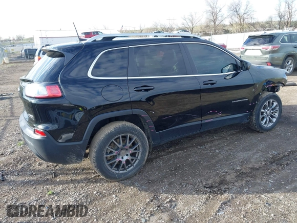 2019 Jeep Cherokee Latitude Plus with VIN 1C4PJMLB9KD245505, listed as a IAAI auction lot 42153262 with 103,248 mi miles and . Bid and sale history available at DreamBid. Image 4.
