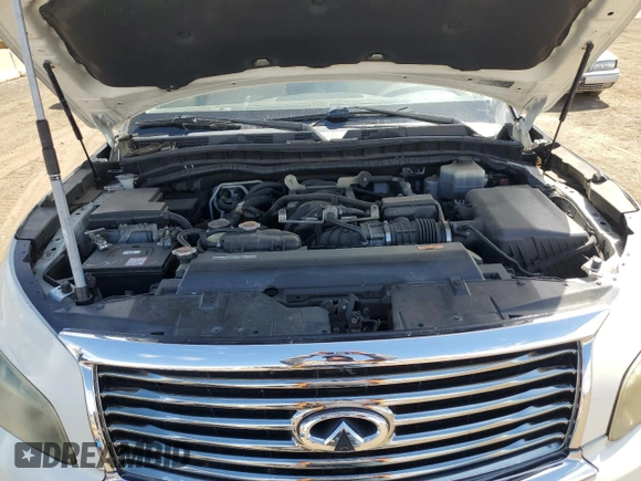 2011 Infiniti QX56 7-passenger with VIN JN8AZ2NEXB9005414, listed as a Copart auction lot 54880575 with 174,929 mi miles and Clean Title. Bid and sale history available at carsss.com. Image 12.