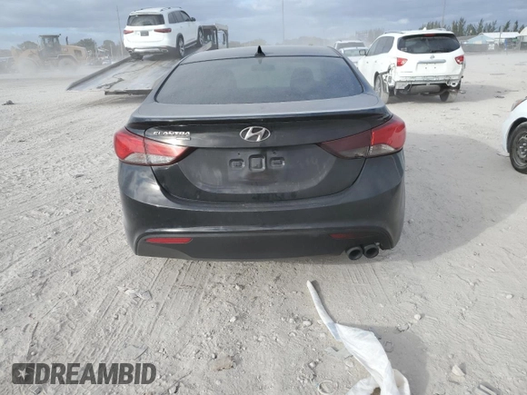2014 Hyundai Elantra Coupe with VIN KMHDH6AH0EU026496, listed as a Copart auction lot 84742554 with 112,670 mi miles and Clean Title. Bid and sale history available at carsss.com. Image 6.