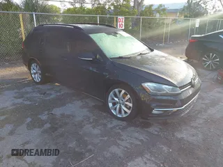 2019 Volkswagen Golf SportWagen S with VIN 3VWY57AU6KM507092, listed as a IAAI auction lot 41923298 with 65,900 mi miles. Bid and sale history available at carsss.com. Image 1.