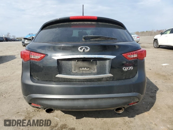 2017 Infiniti QX70 z VIN JN8CS1MU8HM142969, wystawiony jako Copart lot #50949945 z przebiegiem 99 664 mil mil oraz Szkoda całkowita • Salvage title. Historia ofert i sprzedaży dostępna na DreamBid. Obrazek 6.