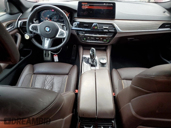 2023 BMW 5 Series 540i xDrive with VIN WBA73BJ07PCN26258, listed as a Copart auction lot 86902364 with 16,347 mi miles and Salvage Title. Bid and sale history available at carsss.com. Image 8.