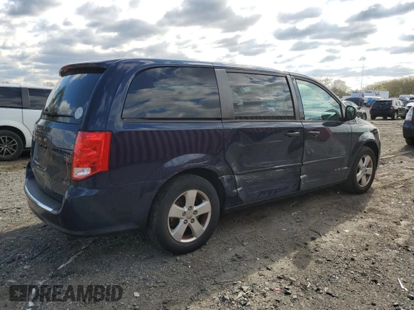 2013 Dodge Grand Caravan SE with VIN 2C4RDGBG8DR571536, listed as a Copart auction lot 52874235 with 225,886 mi miles and Salvage Title. Bid and sale history available at DreamBid. Image 3.