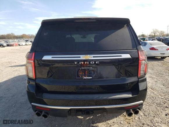 2021 Chevrolet Tahoe High Country with VIN 1GNSCTKLXMR105453, listed as a Copart auction lot 82807274 with 56,534 mi miles and Salvage Title. Bid and sale history available at carsss.com. Image 6.