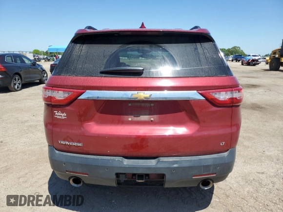 2019 Chevrolet Traverse LT Cloth with VIN 1GNERGKW8KJ299683, listed as a Copart auction lot 53115735 with 148,871 mi miles and Non repairable. Bid and sale history available at DreamBid. Image 6.