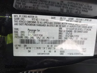 2014 Ford Focus SE z VIN 1FADP3K20EL173638, wystawiony jako IAAI lot #42265687 z przebiegiem 41 792 mil mil oraz . Historia ofert i sprzedaży dostępna na DreamBid. Obrazek 9.