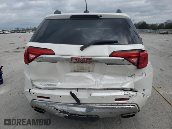 2017 GMC Acadia Denali with VIN 1GKKNPLS3HZ117955, listed as a Copart auction lot 51443175 with 116,142 mi miles and Salvage Title. Bid and sale history available at carsss.com. Image 6.