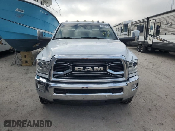 2017 Ram 3500 Longhorn with VIN 3C63RRNLXHG766715, listed as a Copart auction lot 76456104 with 51,293 mi miles and Salvage Title. Bid and sale history available at carsss.com. Image 5.