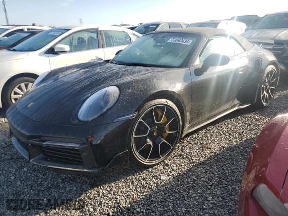 2024 Porsche 911 Turbo with VIN WP0CD2A98RS257662, listed as a Copart auction lot 73840434 with 0 mi miles and Salvage Title. Bid and sale history available at carsss.com. Image 1.