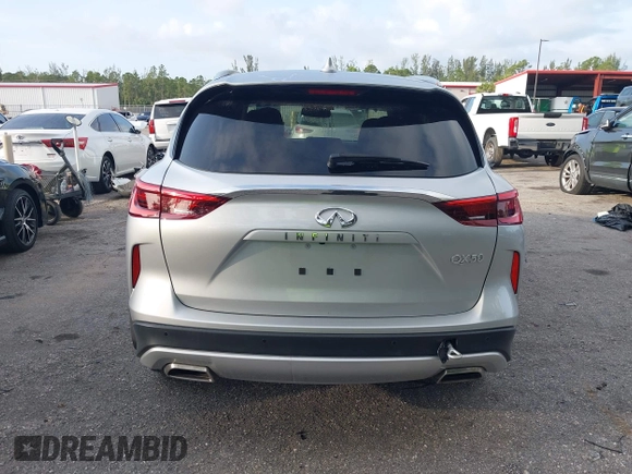 2021 Infiniti QX50 Luxe with VIN 3PCAJ5BA7MF105890, listed as a IAAI auction lot 42346569 with 26,784 mi miles and . Bid and sale history available at DreamBid. Image 16.