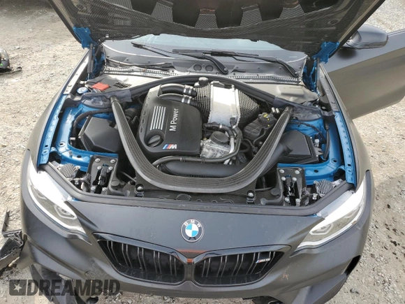 2019 BMW M2 Competition with VIN WBS2U7C56KVJ07484, listed as a Copart auction lot 75834424 with 16,168 mi miles and Salvage Title. Bid and sale history available at carsss.com. Image 11.