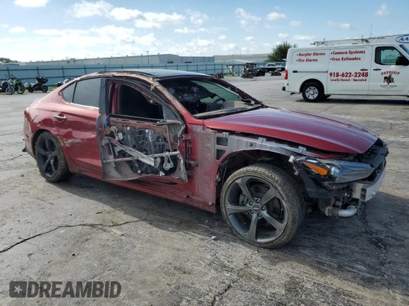 2020 Genesis G70 2.0T with VIN KMTG44LA8LU045233, listed as a Copart auction lot 55247925 with 42,405 mi miles and Salvage title. Bid and sale history available at DreamBid. Image 4.