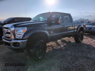 2015 Ford F-350 Platinum with VIN 1FT8W3BT6FEC40613, listed as a Copart auction lot 88974485 with 108,395 mi miles and Salvage Title. Bid and sale history available at DreamBid. Image 1.