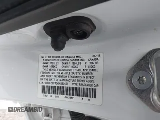 2016 Honda Civic Sedan EX with VIN 2HGFC2F70GH530459, listed as a IAAI auction lot 41710538 with 136,470 mi miles. Bid and sale history available at carsss.com. Image 9.