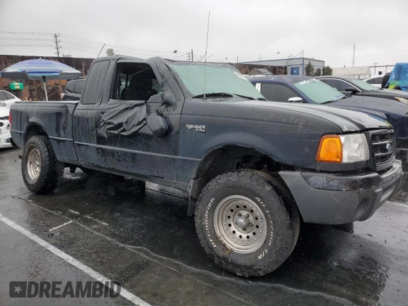 1999 Ford Ranger XLT with VIN 1FTYR14X5XPB44425, listed as a Copart auction lot 45009335 with 238,471 mi miles and Salvage Title. Bid and sale history available at carsss.com. Image 4.