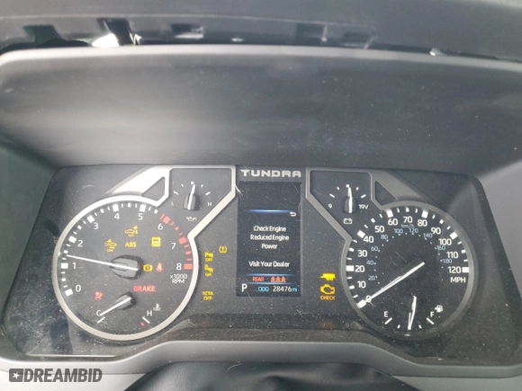 2022 Toyota Tundra 2WD Limited with VIN 5TFJA5ABXNX010225, listed as a Copart auction lot 51496985 with 28,476 mi miles and Salvage Title. Bid and sale history available at carsss.com. Image 9.