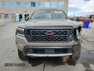 2023 Nissan Frontier Pro-4X with VIN 1N6ED1EK5PN641391, listed as a Copart auction lot 46895485 with 17,465 mi miles and Salvage title. Bid and sale history available at DreamBid. Image 5.