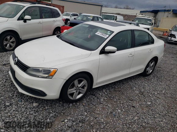 2012 Volkswagen Jetta TDI w/Premium with VIN 3VWLL7AJXCM417595, listed as a Copart auction lot 47739455 with 153,437 mi miles and Clean title. Bid and sale history available at DreamBid. Image 1.