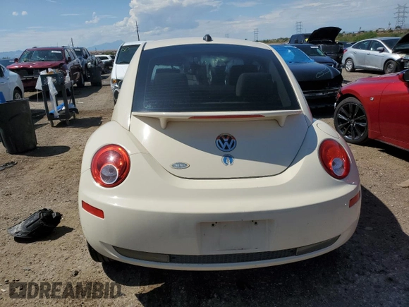 2008 Volkswagen New Beetle Coupe S with VIN 3VWPW31C58M519249, listed as a Copart auction lot 66477314 with 0 mi miles and Salvage Title. Bid and sale history available at carsss.com. Image 6.
